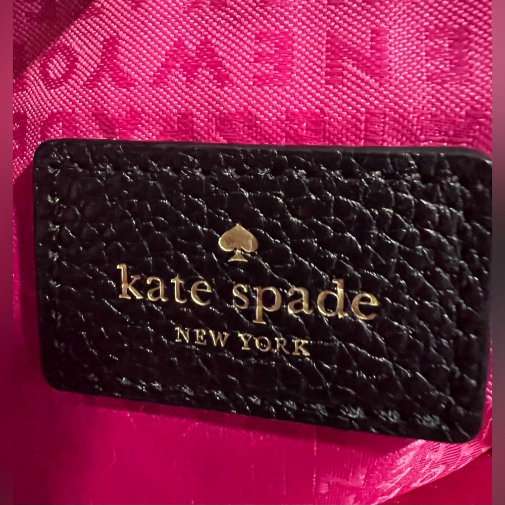 KATE SPADE Black Pebbled Leather Crossbody/Shoulder Bag in EUC!! - Picture 7 of 8
